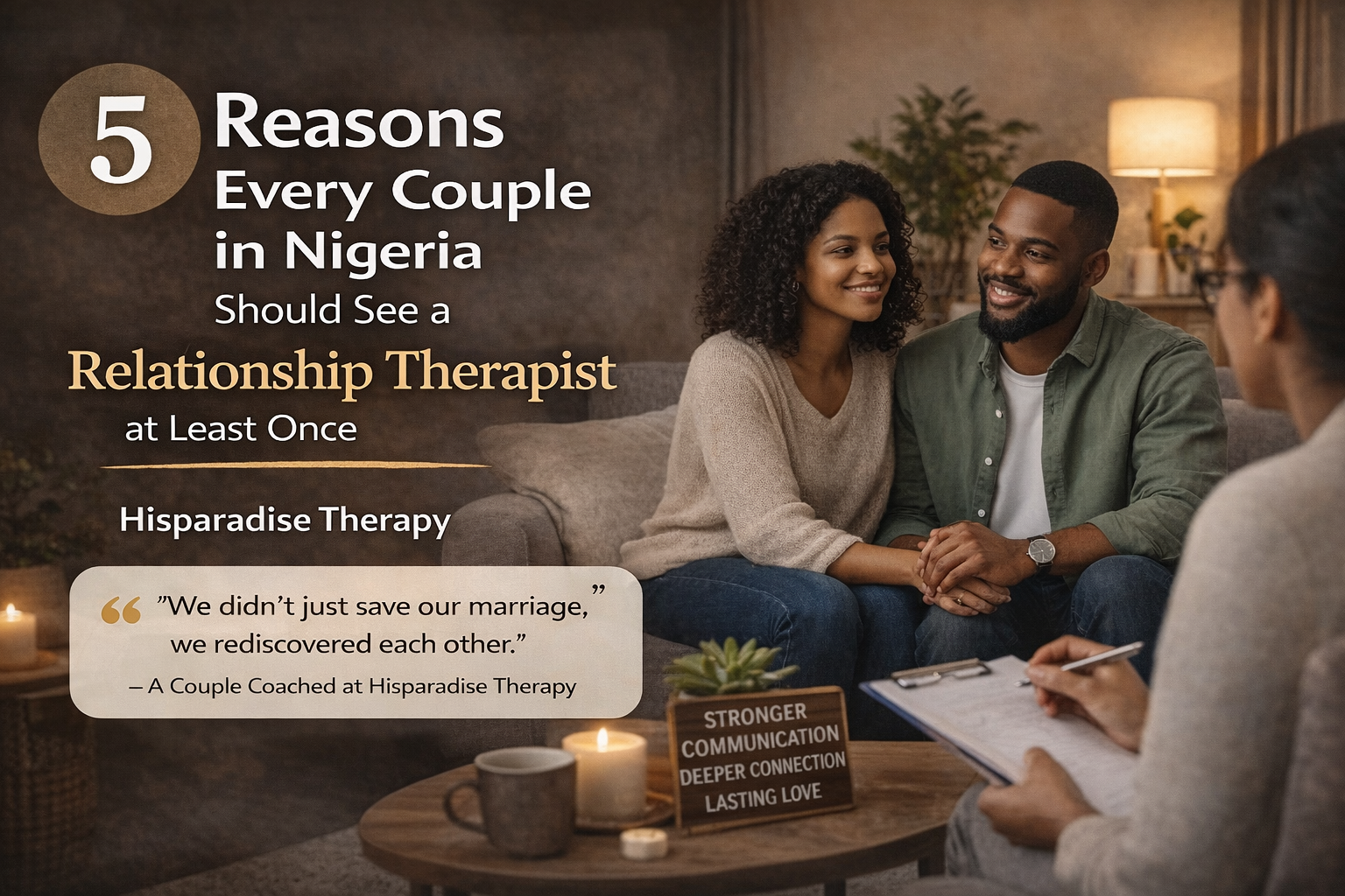 5 Reasons Every Couple in Nigeria Should See a Relationship Therapist at Least Once